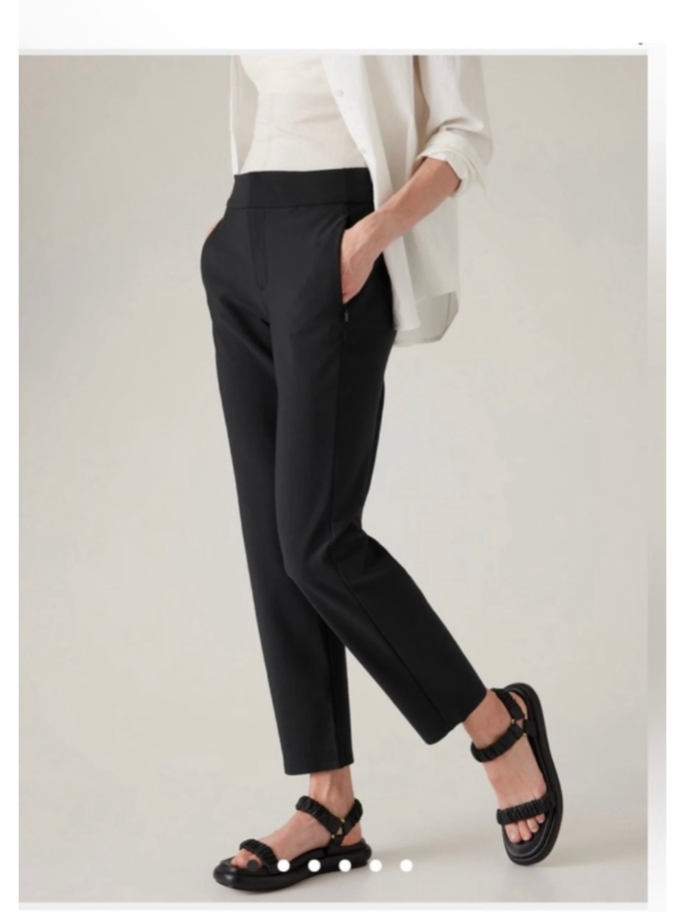 Women's Athleta Stellar Skinny Trousers Black Size 10